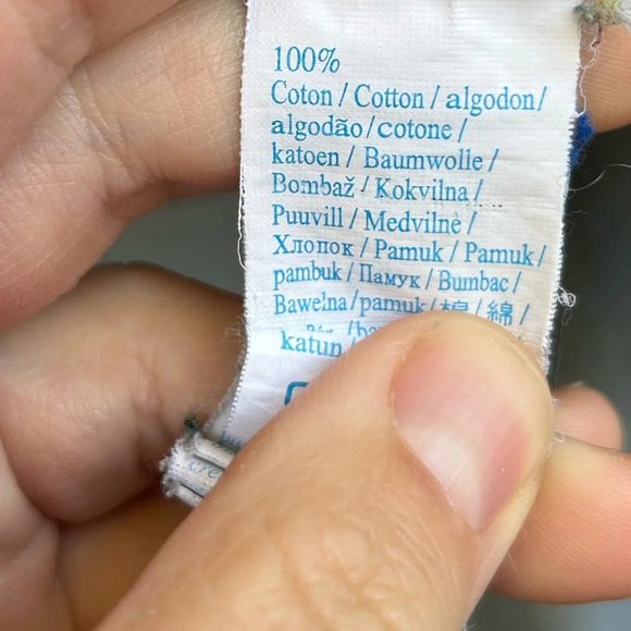 Okaidi Grey Cotton Elbow Patch Cardigan Sweater, size 14 - Picture 9 of 12